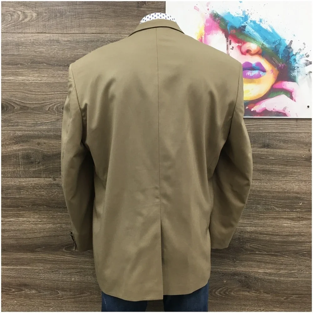 PAUL FREDRICK Mens Wool Blazer Sport Coat Casual Jacket Size 50L Classic Suit